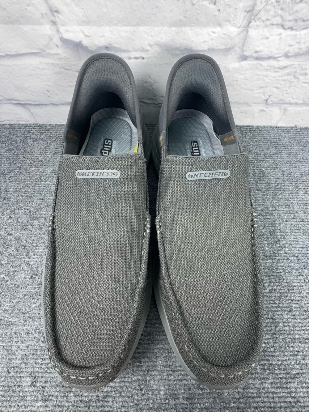 Skechers Slip-Ins Arch Fit Gray Hands Free Casual Shoes Mens 13
